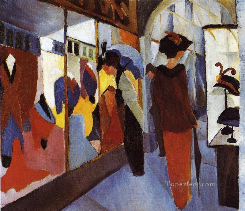Fashion Shop Modegeschaft Expressionism Oil Paintings